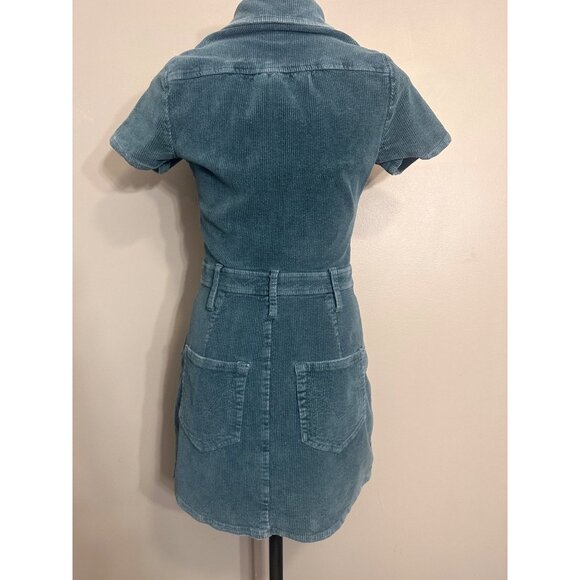 Show me your Mumu Jade  Outlaw Corduroy Mini Dress Large - Picture 6 of 13